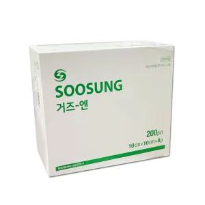 수성 거즈엔 10cmx10cmx8p 200개/1통 의료용 수술 소독 드레싱