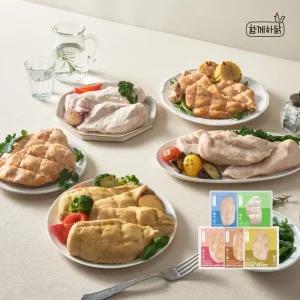 함께하닭 닭가슴살 5종 20팩 오리지널맛 그릴맛 저염맛 스모크맛 커리커리맛