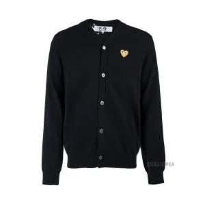 [꼼데가르송](김해점) FW24 공용 하트 와펜 가디건 AX N050 051 1 BLACK