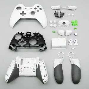 Xbox One Elite 시리즈 1 컨트롤러용 화이트 전체 교체 쉘 상단 하단 케이스 레일 패널 LT RT LB RB 버튼