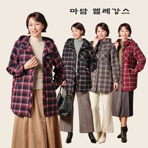 [NS홈쇼핑]마담엘레강스 첼시 울블렌디드 체크재킷[35009972]