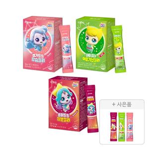 락피도 뼈가튼튼 칼슘젤리, 15포+아이클때아르기닌젤리, 15포+몸이튼튼철분젤리, 15포+증정(칼슘+아르기닌+철분, 각1포(총3포))