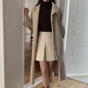오델 울 스웨이드 롱 코트_W2419