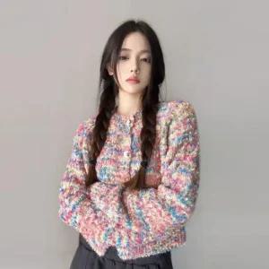 [오노마] ONM 니트스웨터 카디건 스위트 일본복고 니트스웨터  20257898)
