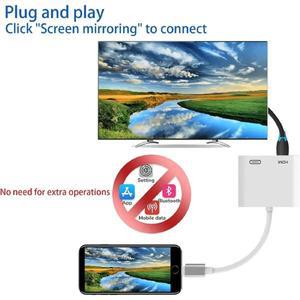 Lightning-HDMI 디지털 AV 어댑터 1080P HDMI 동기화 화면 HDTV/프로젝터/모니터 iphone 호환 15 용 오디오