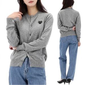 25SS  블랙 하트 와펜 가디건 AX N023 GREY