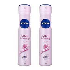 니베아 펄 앤 뷰티 스프레이 데오드란트 200ml x2개