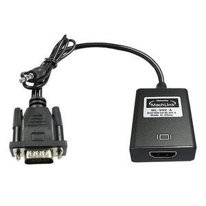 VGA to엣지 HDMI 컨버터 Audio OK ML-VHC-A 블랙