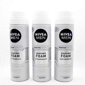 니베아 맨 센서티브 리커버리 쉐이빙 폼 200ml, 3입