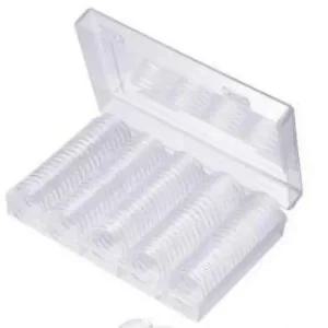 코인보관함 동전 케이스 수집 100pcs 상자 캡슐 취미 코인보관함 동전 수집 캡슐 취미 주화 화폐
