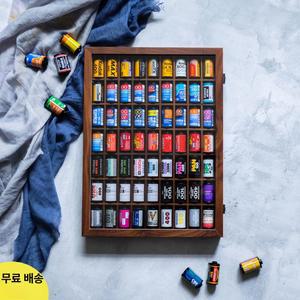 원목 필름액자 필름 보관케이스 그리드 전시 수집