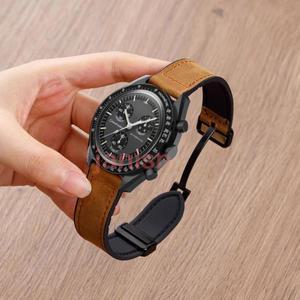 Omega X Swatch 용 마그네틱 팔찌 TicWatch2 Realme Watch 스포츠 액세서리 공동 밴드 실리콘 스트랩