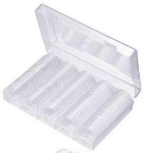 코인보관함 동전 케이스 수집 100pcs 상자 캡슐 취미 코인보관함 동전 수집 캡슐 취미 주화 화폐