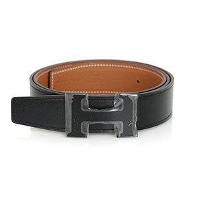 [에르메스]에르메스 쏘블랙 양면 벨트 H-BELT 리버서블*