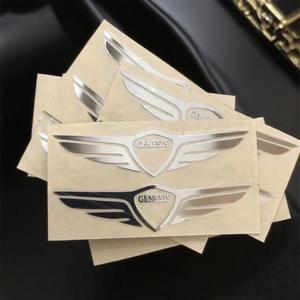 3D 자동차 로고 스티커 금속 문자 Genesis GV70 EV BH 2019 실내 장식
