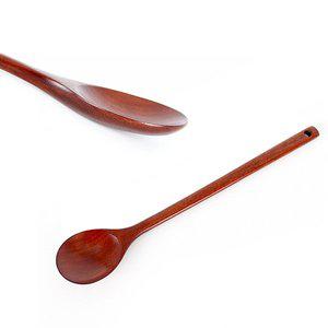 [더담고]장미목 옻칠 원형 조리스푼 34cm ( 나무 볶음스푼 뒤지개 다용도 우드주걱 업소용 롱스푼 )