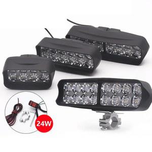 1PCS 12V 80V 전면 자전거 조명 램프 세발 오토바이 LED 전자 밝은 슈퍼 라이트 12 16 전기