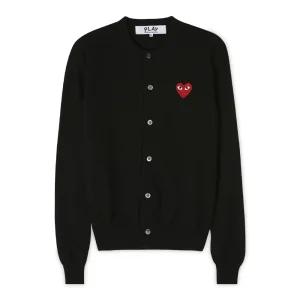 스크래치_ 공용 하트 와펜 블랙 가디건 AX N007 051 1(178345)