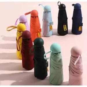 초미니 자외선차단 양우산 휴대용 5단 접이식 암막 우산 초경량 양산 (WFJAVSW)