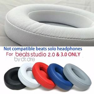 헤드셋 호환품 Beats Solo 2 3 무선/유선 이어패드 헤드폰용 교체용 이어 패드 1쌍 Bluetooth 호환 헤드셋