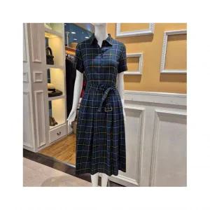 BCBG 비씨비지 가을24 로버 체크 원피스 B4C7O609 674828