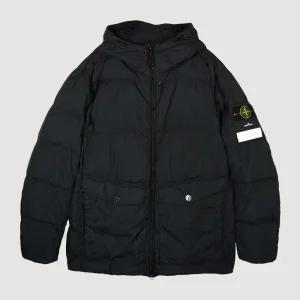 스톤아일랜드 25FW 크링클랩스 와펜 후드 패딩 블랙 K2S15 4100011 S0A23 V0029