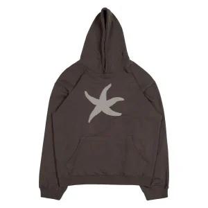 THE COLDEST MOMENT TCM vintage starfish hoodie (brown) 250113 197301