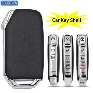 Ecusells 34B 자동차 키 쉘 케이스 Kia Sportage Ray Sorento Soul Telluride Cerato K5 K8 K3 KX3 KX7 Sel