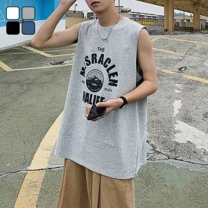[하프클럽/]여름 남자 미스라 마운틴 오버핏 나시 티셔츠 DMS-TS5-SBM061