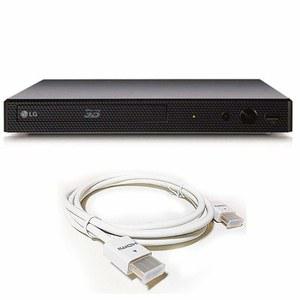 LG 올 3D 지역 무료 블루레이 플레이어 - 수정된 풀 멀티 존 A B C 재생 WiFi 호환, 110-240볼트 6FT HDMI 케이블