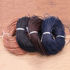 5 메터/몫 1 3mm 2020 새로운 4 색 암소 가죽 라운드 끈 코드 DIY 팔찌 보석 만들기위한 로프 문자열