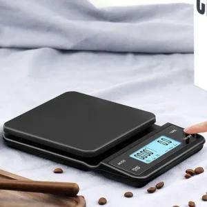 티로직) 핸드드립 정밀계량 커피저울 USB 충전 LCD 독일 티웨어 머그컵