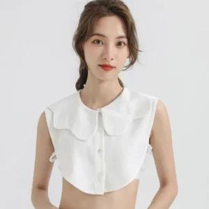 물결 라인 레이어드 페이크카라 이너셔츠 넥케이프 넥케이프 이너카라 레이어드카라 넥카라