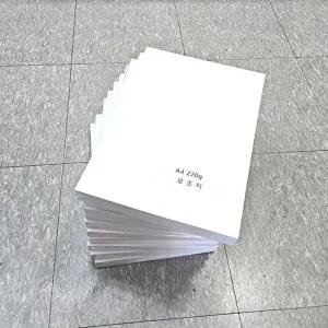 [브이와이][VCMJ1091]백상지 명암용지 A4사이즈 220g A4모조지 1000매