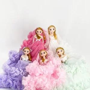 큰인형키링 러블리 플라워 가든 파티 프린세스 빅 키링 5colors 가방고리