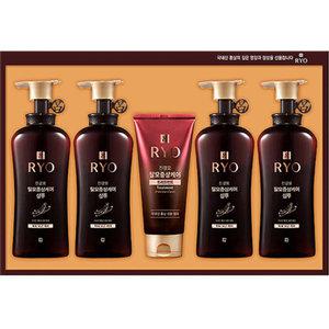 려 진결모 선물세트 + 선물용가방 (신형) / 명절고급선물/샴푸4개+트리트먼트300ml 1개
