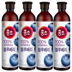 대상 청정원 홍초 블루베리 900mlx4개입