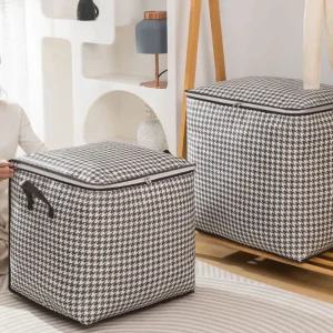 100L/140L/180L 다용도 대형 리빙박스 이불 옷정리함 소품 수납함