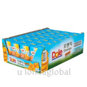 Dole 돌 오렌지 주스 과일 팩 미니 음료 120ml 32팩