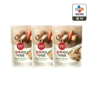 햇반죽 듬뿍 버섯야채죽 420g x3개 비비고죽 리뉴얼