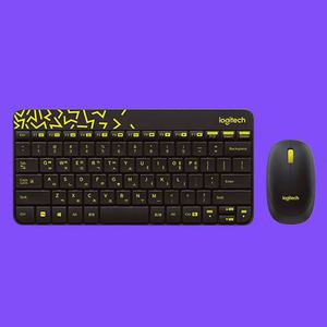 정품 로지텍코리아 MK240 NANO 무선 키보드 마우스 세트 사무용 가정용 노트북