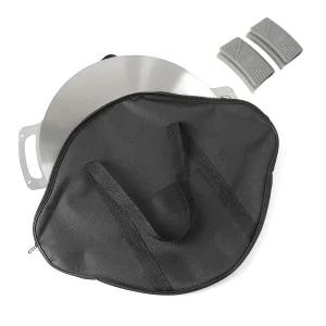 만능큐 스텐 그리들(30cm) (손잡이+가방포함)