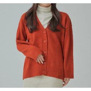 [미쏘][미쏘]오버핏 V넥 하프기장 가디건(MIWCKAT30T).