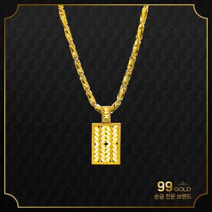 153골드 [최신]24K 순금 나뭇잎 컷팅 목걸이 10돈, 37.5g-타중량 판매자검색