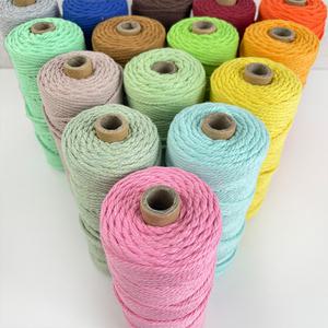 마크라메실 컬러 로프 3mm 23컬러 마크라메재료 코바늘 뜨개 실 면실 면로프