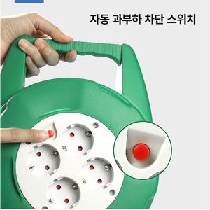 전기릴선 4구 15미터 20미터 캠핑릴선 연장선 코드릴선 리드선