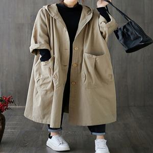 G125798_ 오버핏 야상점퍼 빅사이즈 후드롱코트