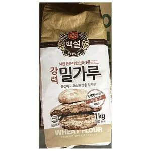 (1k 2개) 강력밀가루(백설)/제빵/다용도/베이킹/식빵/단팥빵/바게트/빵집/베이커리/피자/소보루/도우