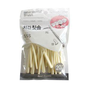 치간칫솔 덴탈 SSS L형 프리미엄 이쑤시개 치간 치실 칫솔 세정기 0.7mm