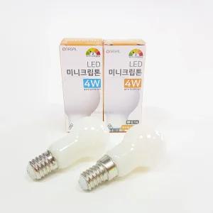 나스필 LED 미니크립톤 4W E14 E17 꼬마전구 미니램프